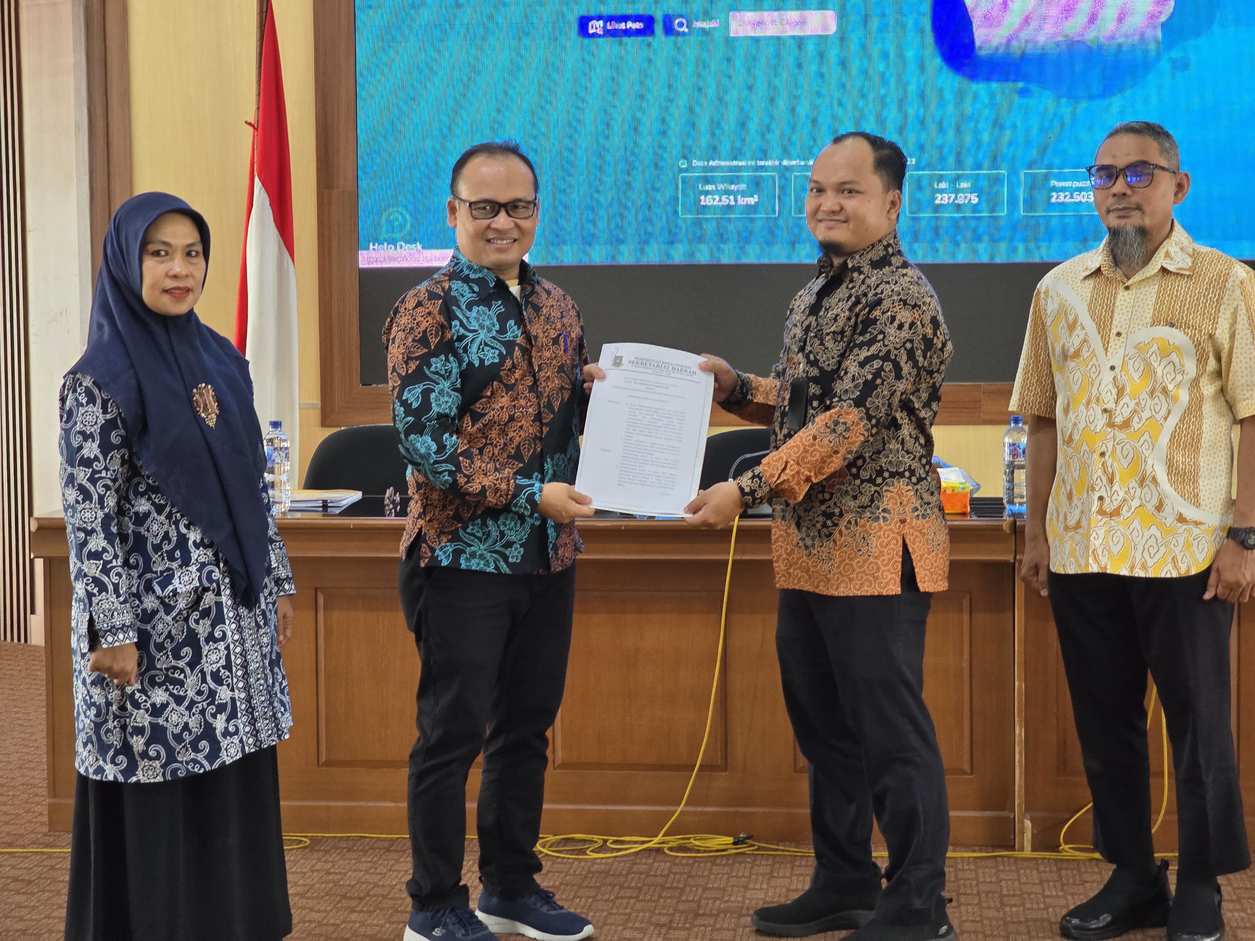 Peluncuran Program Sinkronisasi Data dan Sosialisasi Peraturan Wali Kota di Aula Dinas Kominfo Kota Cilegon (Istimewa) 