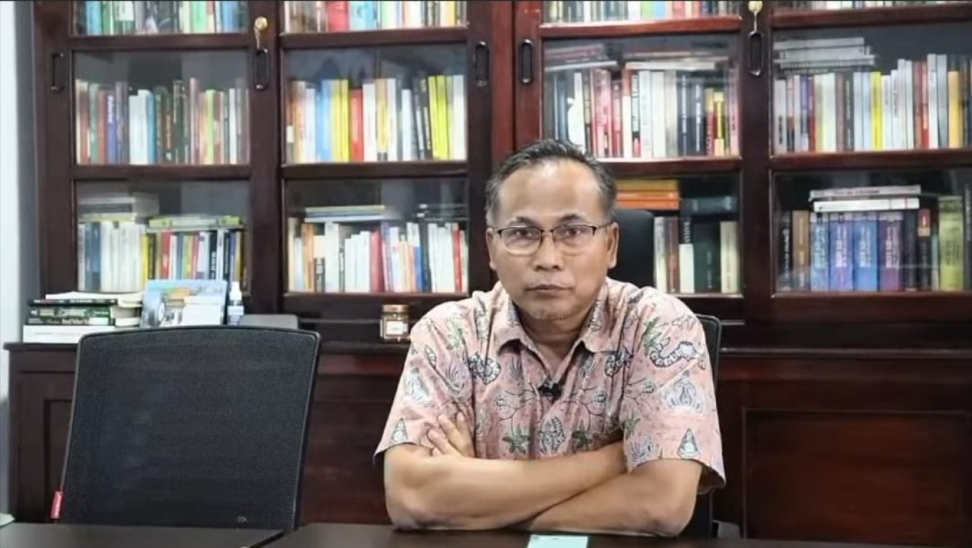 Ketua Himpunan Pengusaha Pribumi Indonesia (HIPPI) Provinsi Banten, Syaiful Bahri. (Foto : Screenshot video)