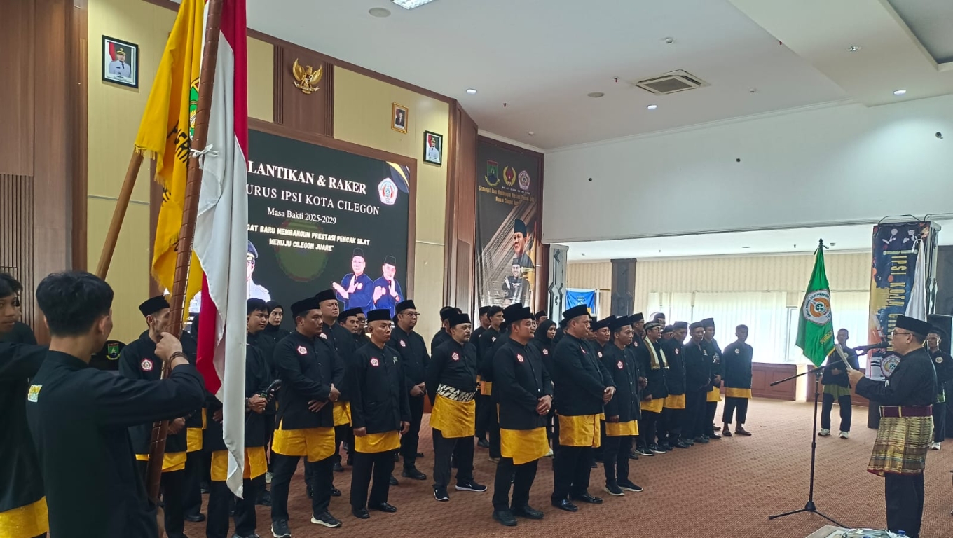 Pelantikan Pengurus IPSI Kota Cilegon masa bakti 2025 - 2029.(Arie/Babebanten.com) 