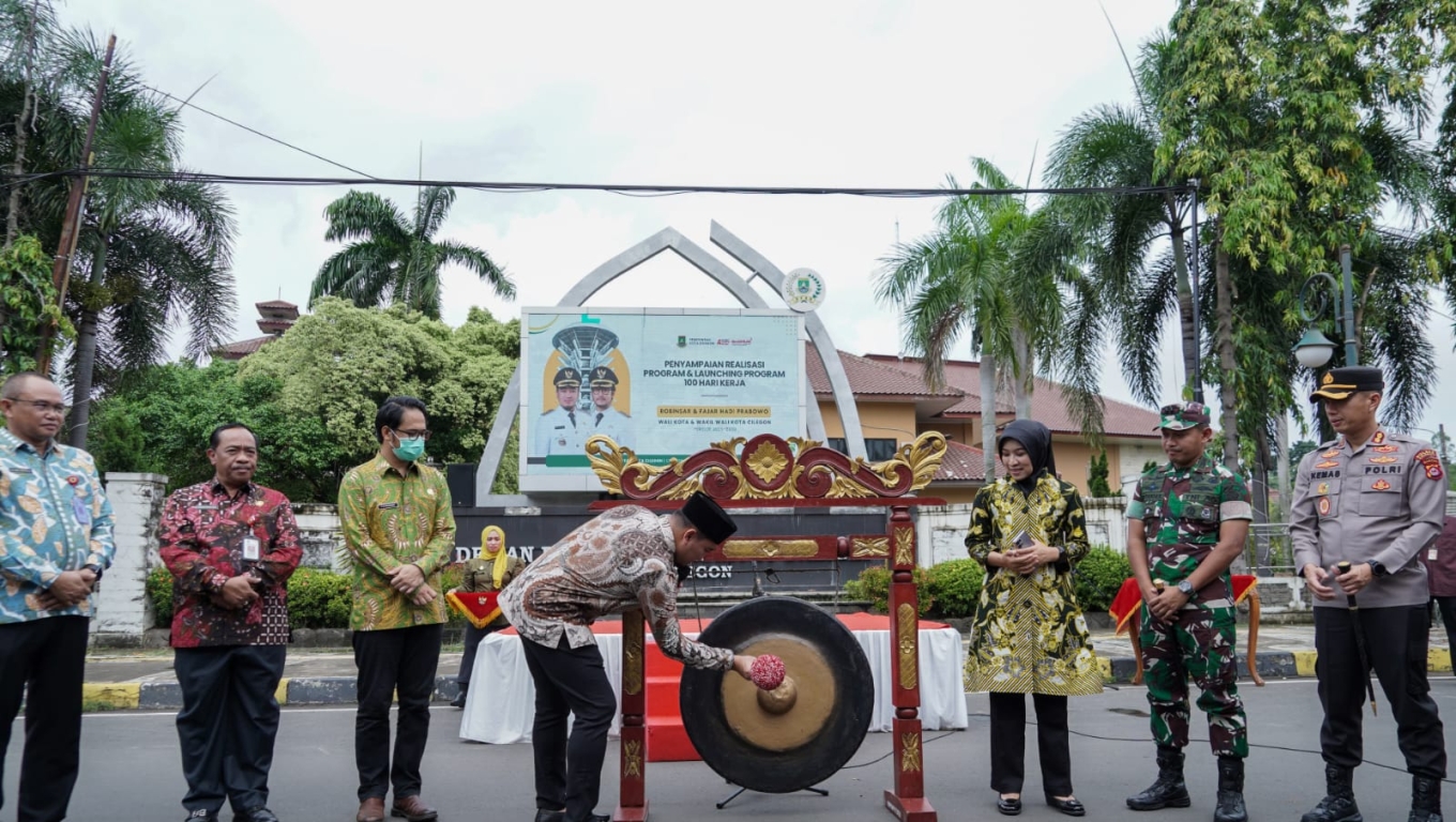 Peluncuran program baru Walikota dan Wakil Walikota Cilegon, Robinsar - Fajar Hadi Prabowo. (Foto: Istimewa)