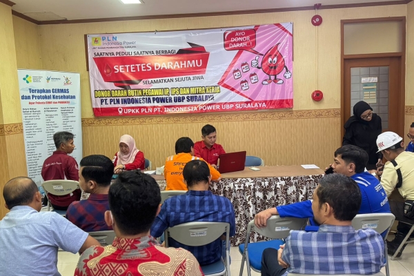 Gerakan Sejuta Tetes, PLN Indonesia Power UBP Suralaya Gelar Donor Darah Bersama