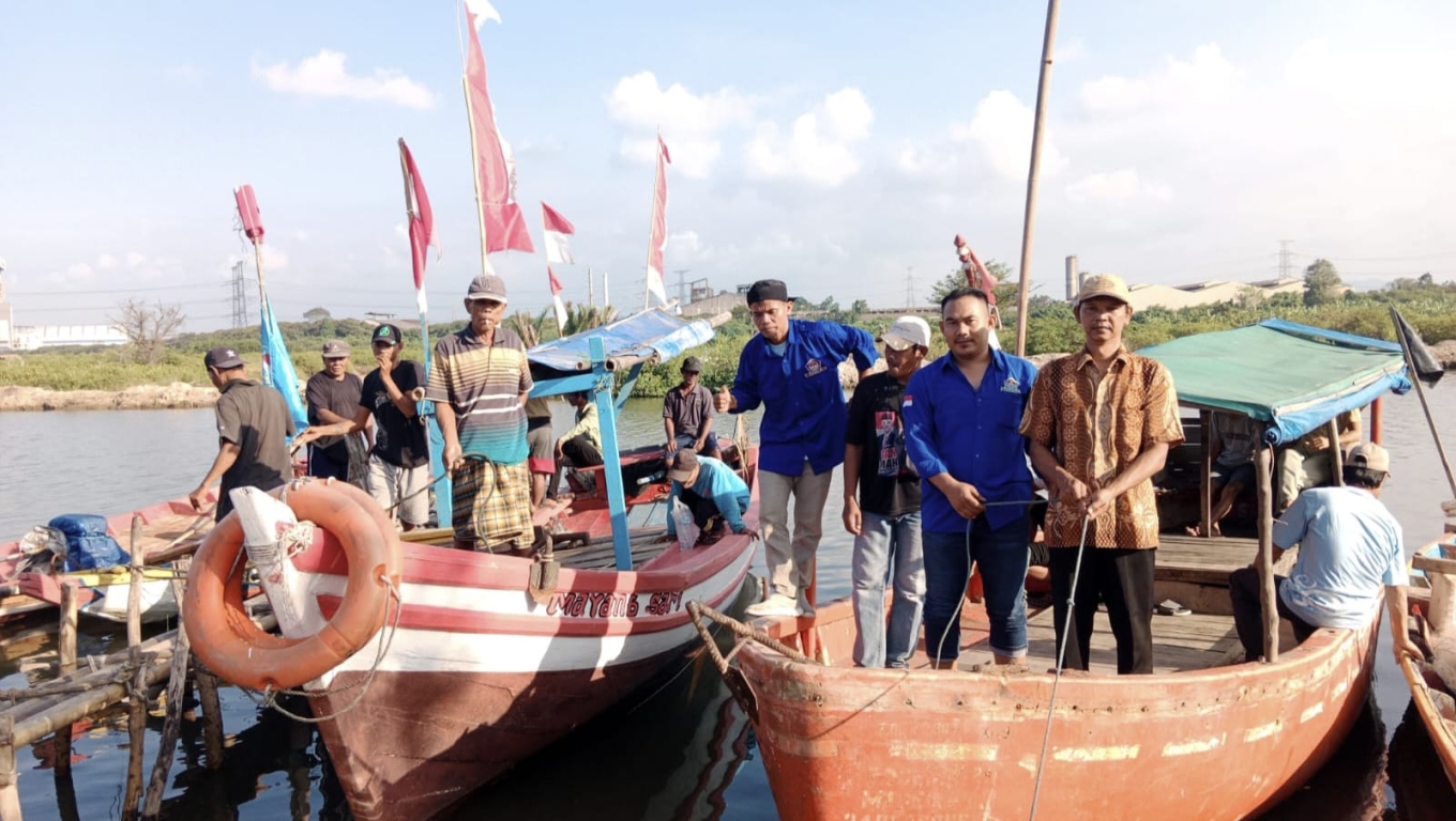 HNSI Bojonegara Kabupaten Serang menolak keras reklamasi laut di daerah mereka. (Foto: Istimewa)