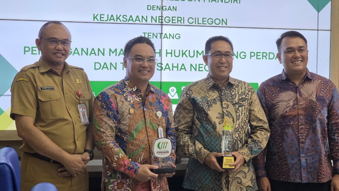BPRS CM tandatangani MoU Bidang Datun dengan Kejaksaan Negeri Cilegon. (Foto: Istimewa)