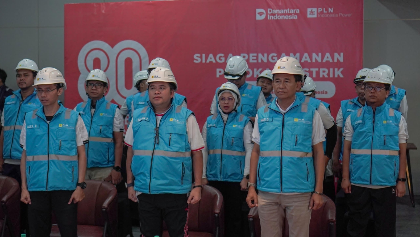 Apel Siaga Kelistrikan Hari Kemerdekaan Republik Indonesia ke-80 dihadiri oleh General Manager PT PLN Indonesia Power UBP Suralaya Burlian Prasetyo beserta Jajaran Manajemen. (Foto: Istimewa)
