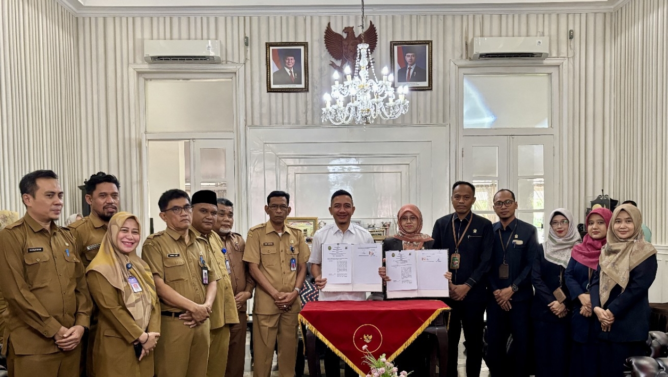 Pendatanganan Nota Kesepahaman atau MoU dengan Pemerintah Kabupaten (Pemkab) Lebak, terkait perlindungan hak - hak istri dan anak pasca perceraian, Selasa (2/9/2025). (Foto: Babebanten) 
