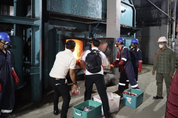 Bareskrim Polri Musnahkan 2,1 Ton Narkoba Senila Rp29 Triliun di Kota Cilegon