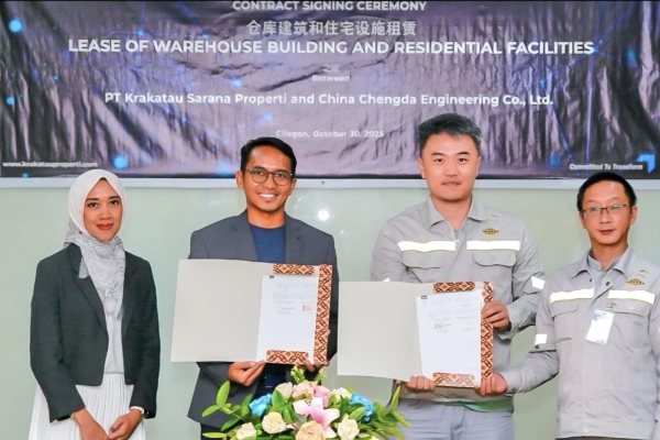 Krakatau Sarana Properti Jalin Kemitraan Strategis dengan China Chengda Engineering Co., Ltd.