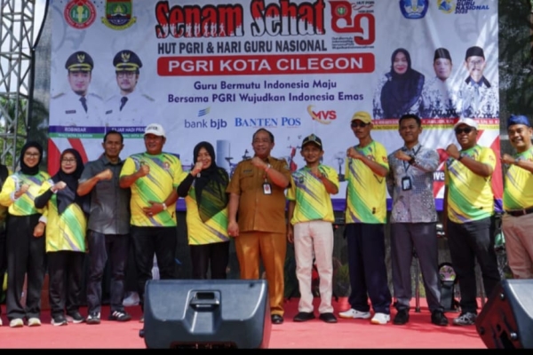 Peringati HUT PGRI ke - 80, Pemkot Cilegon Komitmen Tingkatkan Kesejahteraan dan Perlindungan Guru