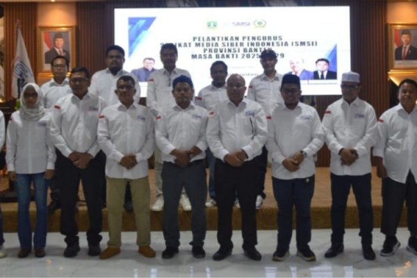 Kembali Pimpin SMSI Banten, Lesman Bangun Siap Wujudkan Tiga Program Strategis