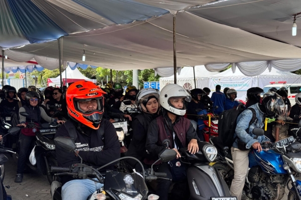 Libur Nataru, Trafik Sepeda Motor Melalui Palabuhan Ciwandan Cilegon Mengalami Peningkatan