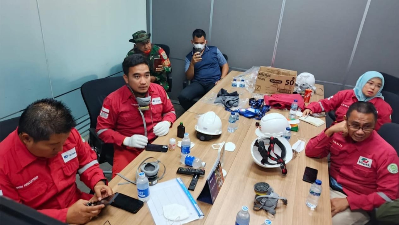 Walikota Robinsar saat mendatangi PT Vopak Terminal Merak di Jalan Raya Merak, Kecamatan Grogol.(Foto: Istimewa)