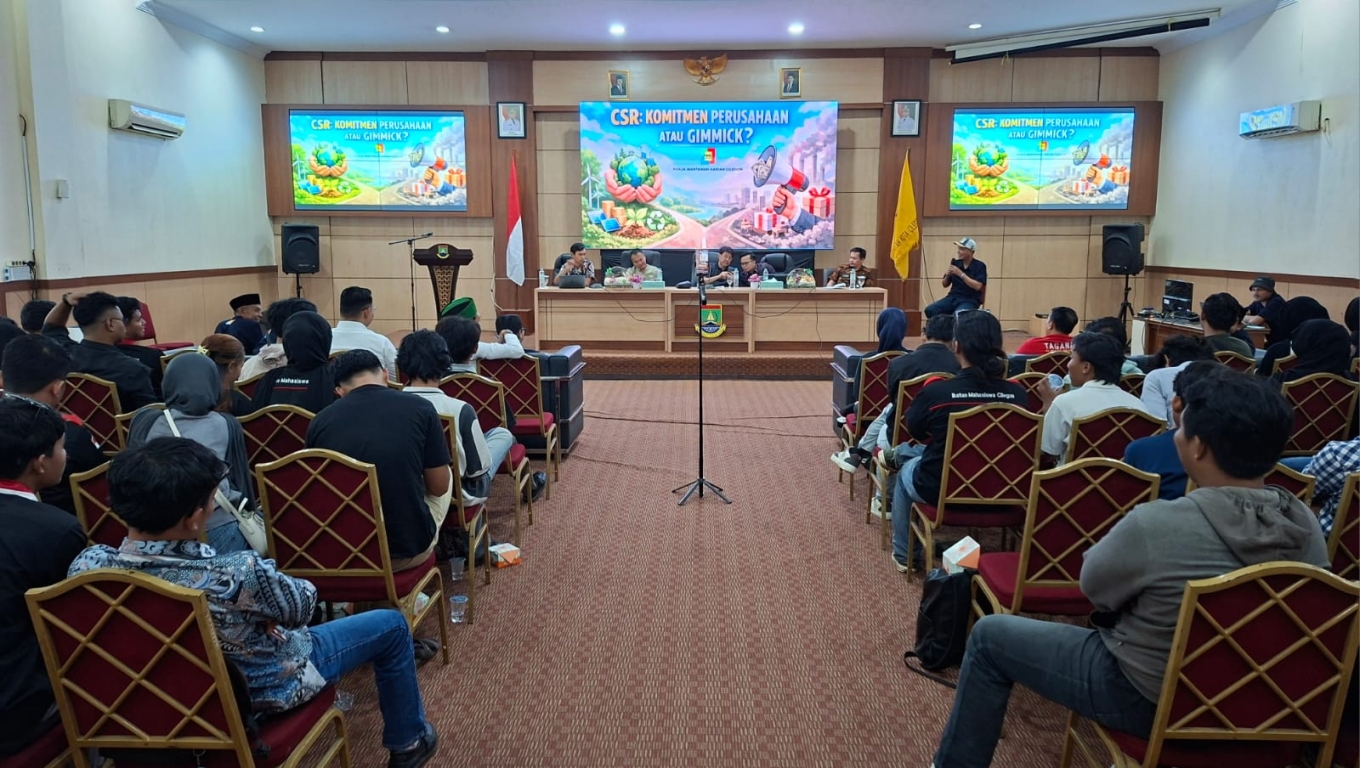 Diskusi publik soal program CSR industri di Aula Setda II Kota Cilegon. (Foto: Babe Banten)