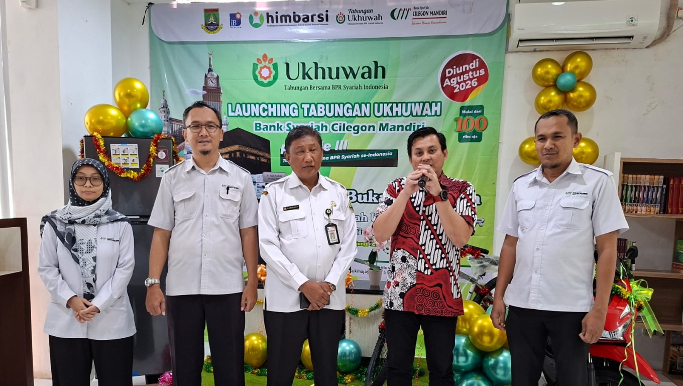 Bank Pembiayaan Rakyat Syariah Cilegon Mandiri (BPRS CM) meluncuran program Tabungan Ukhwah.(Foto: Babe Banten)