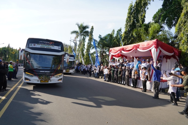 Pemkot Cilegon Berangkatkan 50 Bus Mudik Gratis Penuh Berkah, Layani Rute Pulau Jawa dan Sumatera