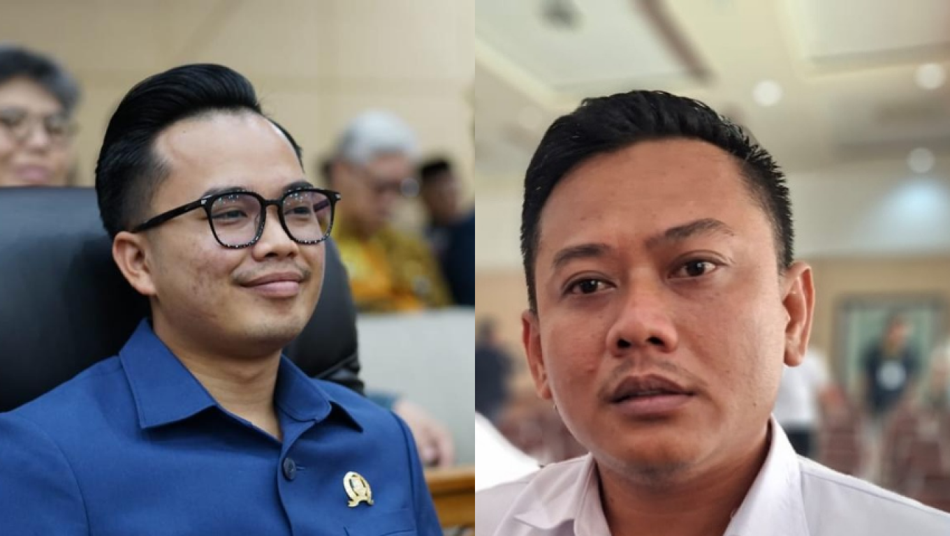 Ahmad Aflahul Aziz dan Edi Firmansyah.(Foto: Bebe Banten)