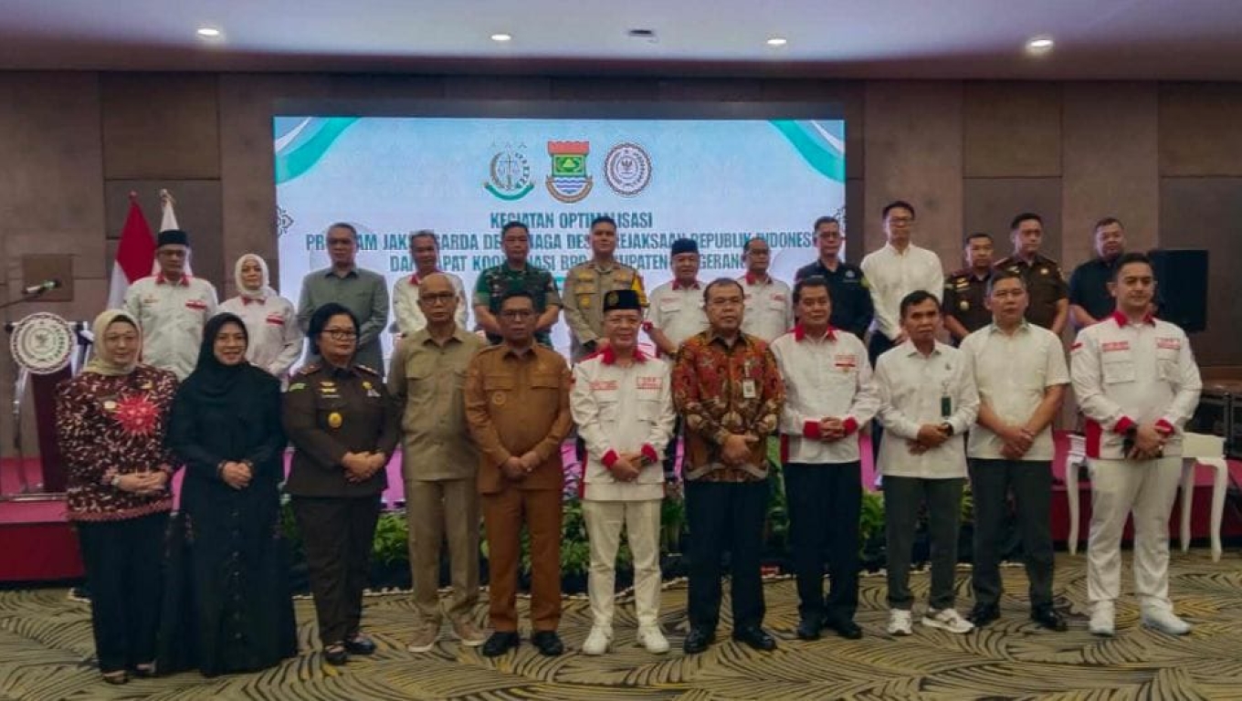 Kejaksaan Republik Indonesia saat selenggarakan kegiatan Optimalisasi Program Jaga Desa pada Jumat 13 Maret 2026 di Tangerang. (Dok. Istimewa)