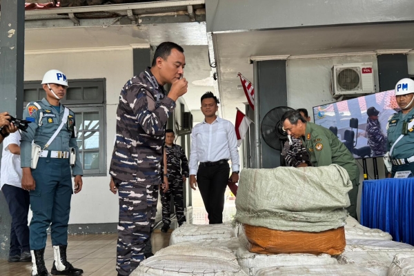 Lanal Banten Gagalkan Penyelundupan 780 Kilogram Sisik Trenggiling Senilai Rp46 Miliar