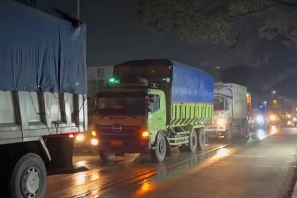Pembatasan Jam Operasional Truk Tambang di JLS Kota Cilegon Belum Mampu Urai Kemacetan