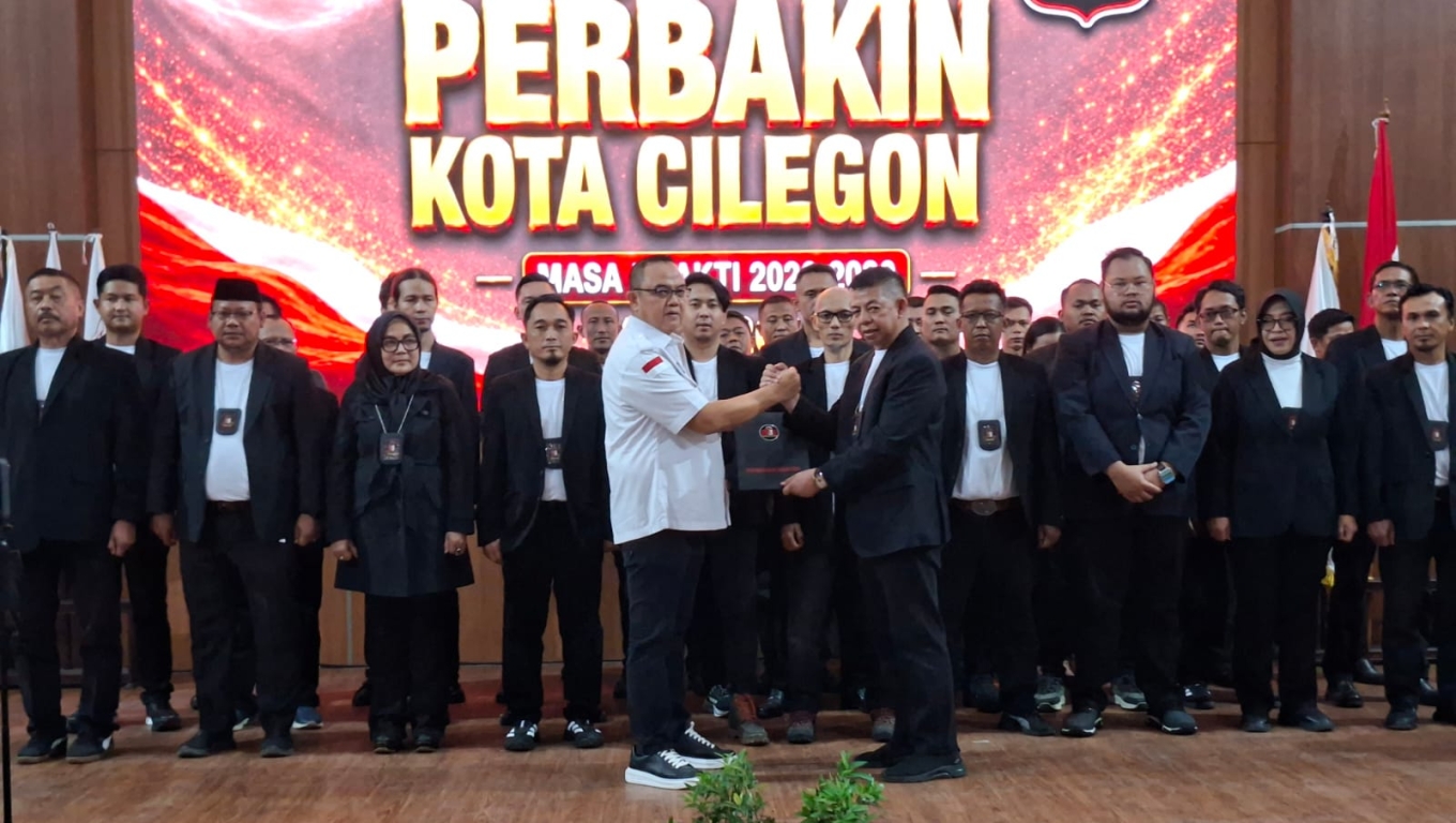 Pelantikan Pengkot Perbakin Cilegon masa bakti 2026 - 2030 di Aula DPRD Kota Cilegon.(Foto: Babe Banten )