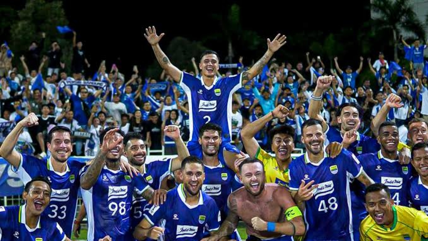 Selebrasi Pemain Persib Bandung. (Dok: Tangselpos) 
