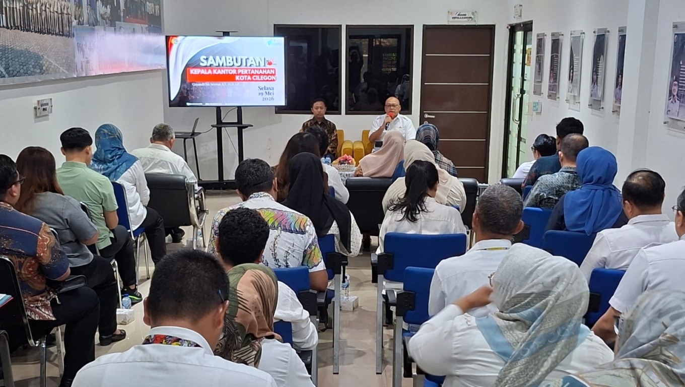 Sosialisasi anti korupsi di Kantor  Pertanahan Kota Cilegon. (Foto: Babe Banten)