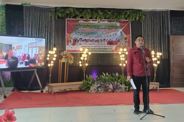 Perpisahan Murid Kelas VI SDN 3 Muara Rupit Kabupaten Muratara Penuh Rasa Haru