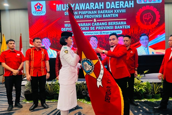 Robinsar Terpilih Secara Aklamasi Sebagai Ketua Depidar SOKSI Banten