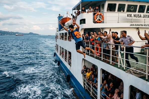 Penumpang Kapal Kirana II Dilaporkan Melompat ke Laut di Perairan Pulau Tempurung