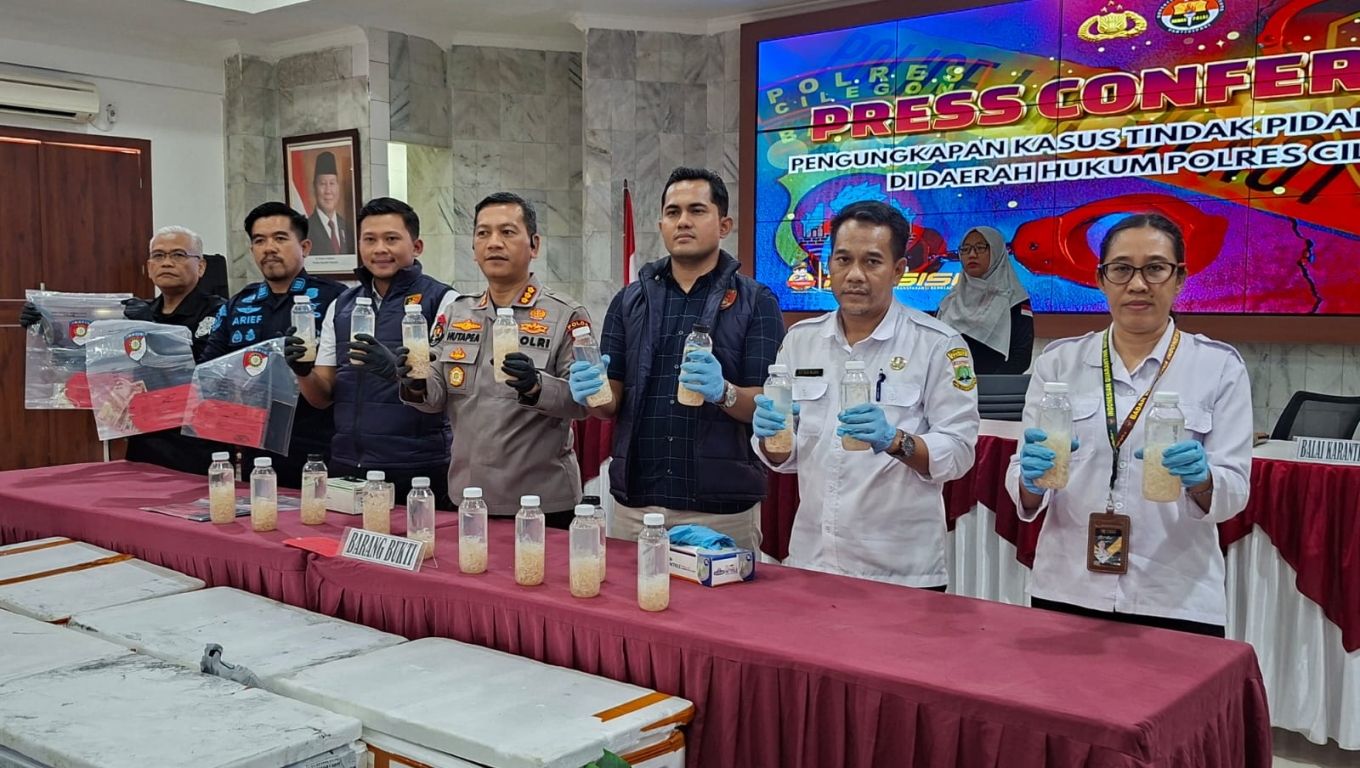 Kabid Humas Polda Banten, Kombes Pol Maruli Ahiles Hutapea saat memimpin konferensi pers di Mapolres Cilegon.(Foto: Babe Banten) 
