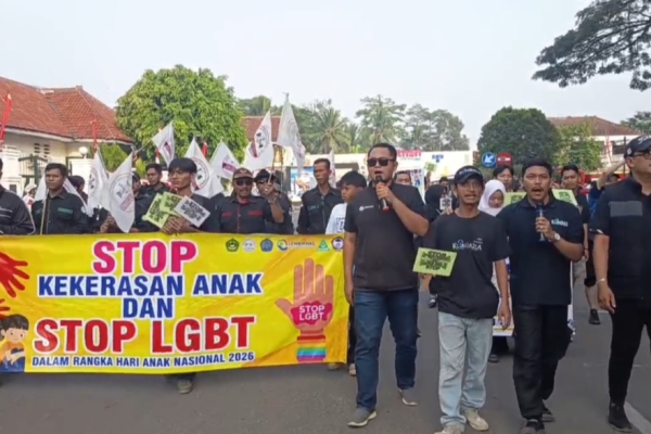 Lintas Organisasi di Kabupaten Lebak Gelar Aksi Damai Stop Kekerasan Terhadap Anak