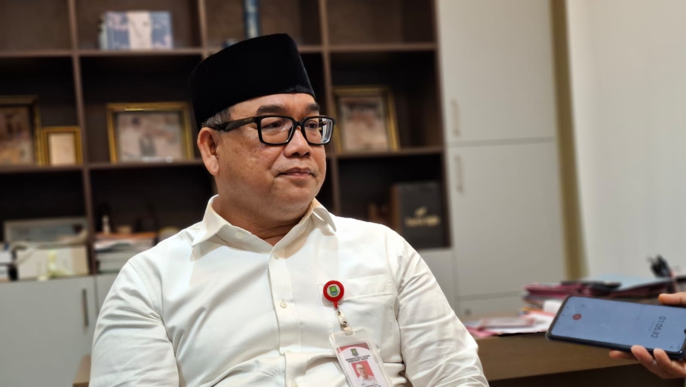 Ketua Komite Manajemen Talenta Pemilihan Sekda definitif Kota Cilegon, Syafrudin.(Foto: Babe Banten)