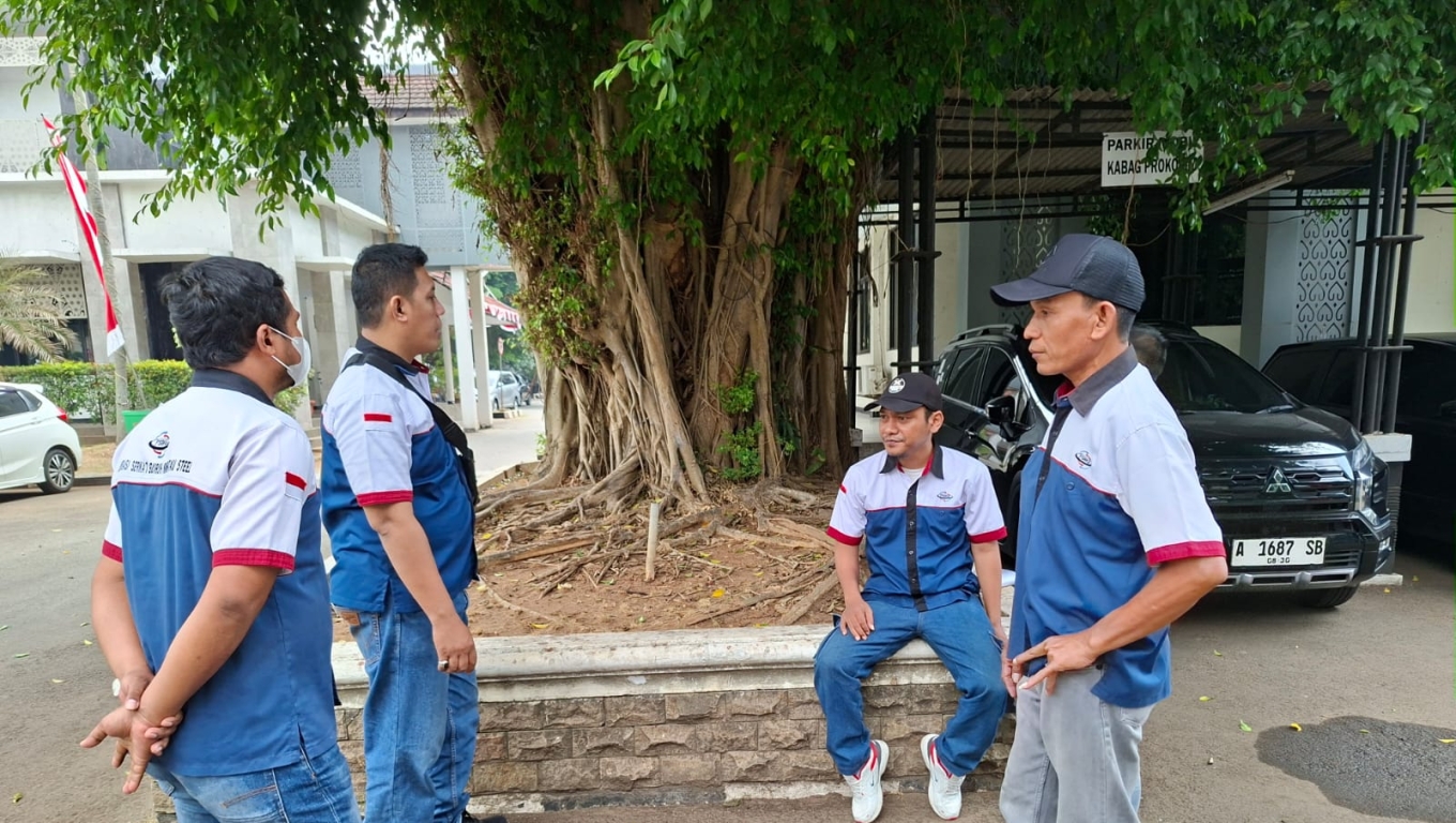 Perwakilan FSBKS mendatangi Kantor Walikota Cilegon.(Foto: Babe Banten)